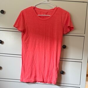 J. Crew Vibrant Coral Short Sleeve Tee